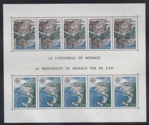 MONACO Cathedral & View of Principality MNH souvenir sheet - Picture 1 of 1