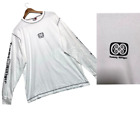 Tommy Hilfiger Shirt Mens Large White Solid Long Raglan Sleeve Crew Neck Logo