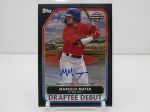 MARCELO MAYER 2022 TOPPS PRO DEBUT BLACK AUTOGRAPH AUTO! 1/1!!! BOSTON RED SOX!