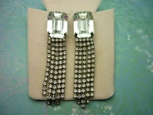 Stunningly Classic Vintage Sterling Silver Earrings Super Sparkly - Bild 1 von 3