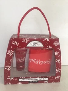 EPIC HOHOHO Shot Glass &  Drinking Flask 6oz ~NEW In Gift BOX~ - Picture 1 of 9