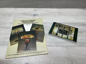 Lot (2) Louis C Tiffany and Company Lamps Picture Books Postcard Museum Pieces - Imagen 1 de 12