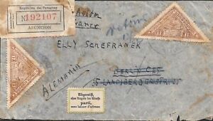 PARAGUAY 1935 to Germany transoceanic service cover
