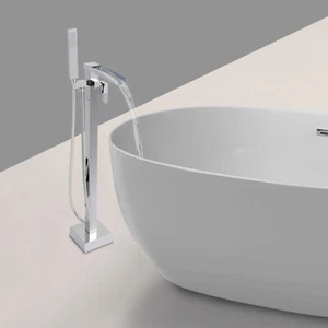 Ceramic Valve Core Freestanding Bath Tap 360° Rotatable Bath Tap 88cm Height - Picture 1 of 15