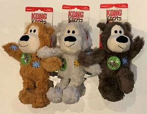 Kong Wild Knots Bear Plush Pet Puppy Dog Toy - 3 Sizes