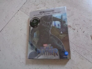 BLACK PANTHER Marvel WEET 4K UHD 3D BluRay BLUFANS EXCLUSIV SteelBook NEW&SEALED - Picture 1 of 5