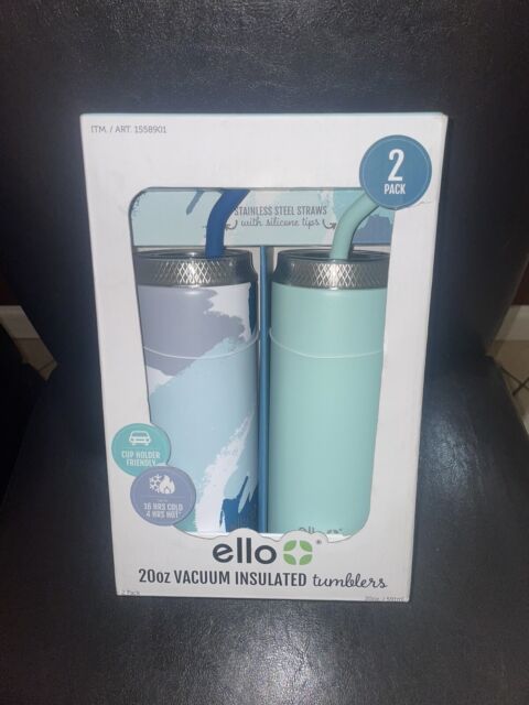 Ello Rise 12oz Vacuum Insulated Stainless Steel Tumbler with Optional Straw