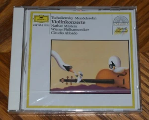 new sealed CD Nathan Milstein Tchaikovsky Mendelssohn Violin Concerto Abbado DG - Foto 1 di 2