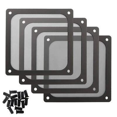 140mm PC Computer Case Fan Dust Filter Grills with Magnet and Screws Ultra Fi... - Image 1 of 4