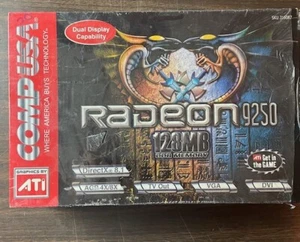 Comp USA New Open Box Radeon 9250 128mb VGA PCI Graphics COMPLETE - Picture 1 of 5