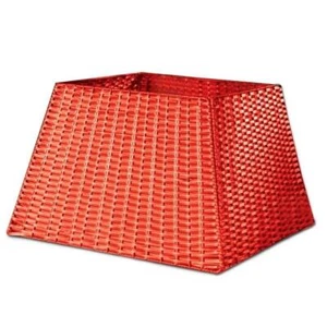 Neu Rot Rattan Weihnachten Weihnachtsbaum Rock Abdeckung Boden Dekoration Ständer Basis - Bild 1 von 3