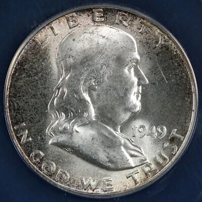1949 50c Franklin Half Dollar ANACS MS 64 FBL  - Image 1 of 4