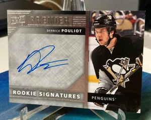 DERRICK POULIOT RC AUTO UD PREMIER ROOKIE SIGNATURES RPS-DP 2014 M - Picture 1 of 2