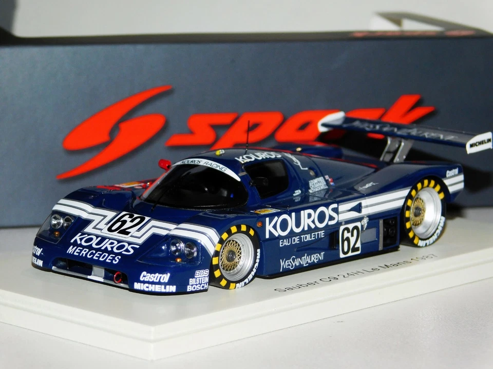 MERCEDES CLEAN C9 #62 DUMFRIES/GANASSI LE MANS 1987 SPARK S1256 1:43 - Immagine 1 di 1