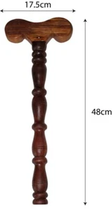 Yogi Wooden Stick, Yoga Danda, Meditation Mala Jaap & Wooden Hand Stand - Picture 1 of 6