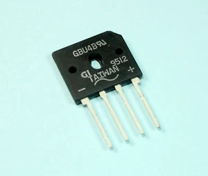 6pcs Silicon Bridge Rectifier Diode GBU4B 4A 100v - Picture 1 of 1