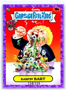2025 Worst of Garbage Pail Kids 40th Anniversary PURPLE 10a Barfin Bart /199 - Picture 1 of 2