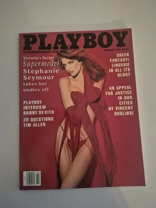 Revista Playboy Febrero 1993 Supermodelo Stephanie Seymour - Imagen 1 de 2
