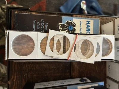 Nickel NOS 400x Harco Blue Ribbon coin holders quarters half dollars - Image 1 of 4