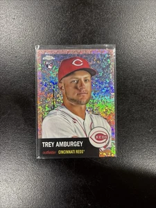 2022 Topps Chrome Platinum Anniv #84 Trey Amburgey Rose Gold Mini Diamond /75 RC - Picture 1 of 2