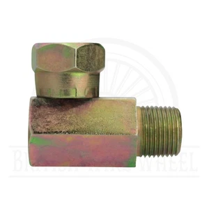 3/8" NPTF Male x 3/8" NPSM Female Swivel 90 Degree Elbow, 1501-06-06, 1 pc - Picture 1 of 6