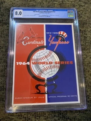 1964 Official World Series Program St Louis Cardinals Vs NY Yankees CGC 8.0 - Image 1 of 2