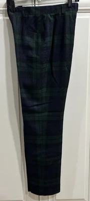 Vintage Lauren Ralph Lauren Womens 8 Pants  Plaid Blue Green - Image 1 of 4