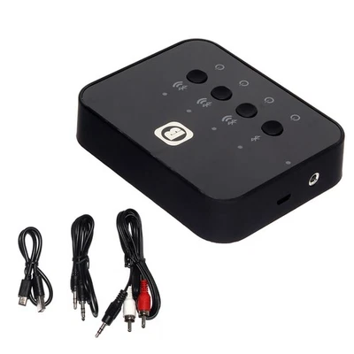 Car Bluetooth 4.0 Stereo Launcher Splitter Audio Adapter Music Transmitter NEW - Image 1 of 4