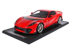 1/12 BBR Ferrari 812 Competizione yellow details Rosso Corsa 322 BBR1215B2 NIB - Picture 1 of 8