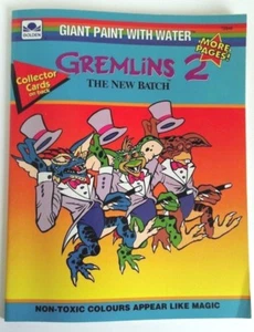Gremlins Activity Book Gremlins 2 The New Batch Giant Paint With Water Book Rare - Imagen 1 de 6
