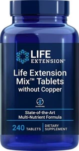 Life Extension Mix Tablets Multivitamin Without Copper 240 Tablets - Picture 1 of 3