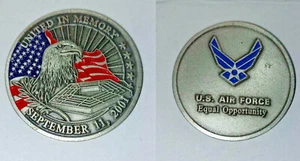 Military Challenge Coin US Air Force 9-11 Commemorative Coin - Picture 1 of 1