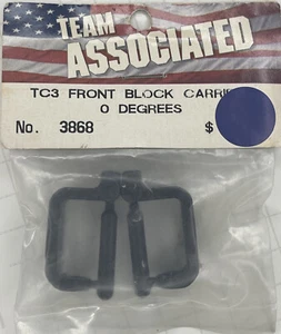 Vintage Team Associated TC3 Front Block Carriers 0° Degree 3868 ASC3868 Sedan - Picture 1 of 2
