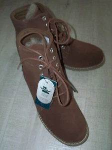 NEU EMU Leder/Wildleder Lammfell wasserdichte Stiefeletten Größe UK 5 - Kastanie - Bild 1 von 3