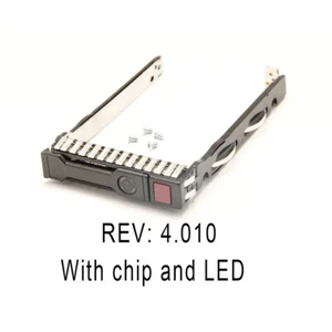 HP G8 Gen8 G9 651687-001 2.5" SFF SAS Tray Caddy 653955 DL380p With Chip and LED - Afbeelding 1 van 5