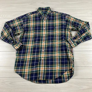 Ralph Lauren Blake Button Down Shirt Sz Medium Long Sleeve Plaid Multicolor Logo - Picture 1 of 7