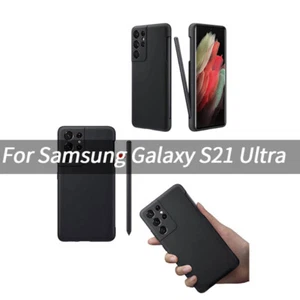 Samsung Galaxy S21 Ultra 5G Cover Protective Case Holder Pen Slot + SPen LOT UK - Picture 1 of 22