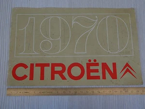 ORIGINAL 1970 PRODUCTION BROCHURE CITROEN DYANE MEHARI AMI 8 DS - Picture 1 of 6