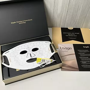 KINGDO LED Light Therapy Facial Mask Complete In Box Never Used White - Picture 1 of 8