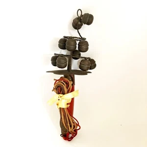 Japanese Vintage Kagura Miko Suzu Bell Buddhist Altar Buddhism Temple Shrine - Picture 1 of 9