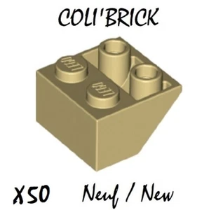 Lego 3660 - 50x Dachstein / Slope, inverted 45 2x2 - beige / hellbraun - NEU - Bild 1 von 1