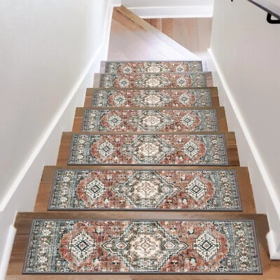 Противоскользящие ступени для деревянных ступеней для помещений OJIA 15 шт. ковровые дорожки для лестниц,... - Изображение 1 из 4