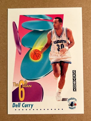 1991-92 Skybox #434 Dell Curry Basketball Card - Image 1 of 2