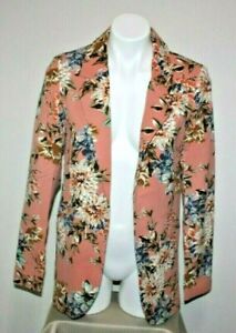 NWT CYNTHIA ROWLEY Floral Print Blazer Jacket Size S