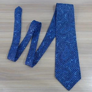Nautica Neck Tie Men Blue Paisley Silk Classic Wedding Tuxedo Formal Dress Royal - Picture 1 of 8