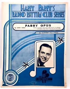 PARRY OPUS - 1941 UK Clarinet & Piano sheet music - Harry Parry Rhythm Club - Picture 1 of 1