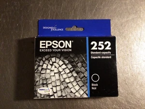 EPSON 252 Standard Capacity BLACK INK CARTRIDGE T252120 - Picture 1 of 4
