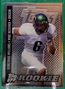 Topps 2006 Demetrius Williams #121 DPP Rookie Cromo Nero Rifrattore - Foto 1 di 12