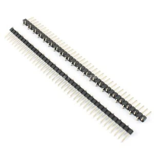5 piezas 2,54 mm paso macho 1x40 pin 40 pines fila única SMT SMD pin tira de cabezal #F28 - Imagen 1 de 4