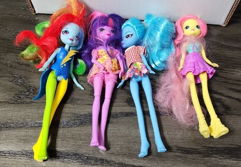 Hasbro My Little Pony Equestria Girls 9" Figure 4 Doll Lot As Shown Cover